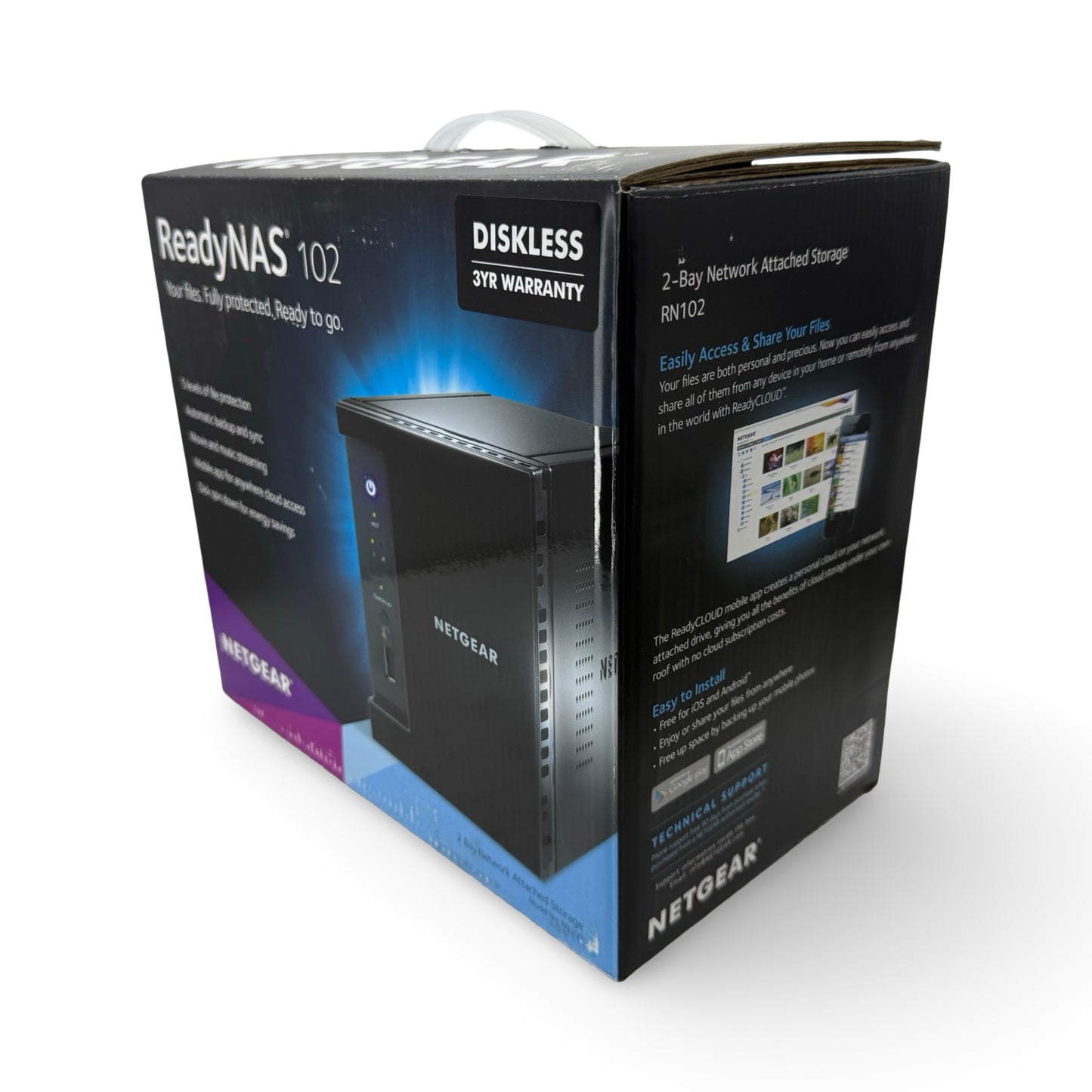NETGEAR RN10200-100EUS RND-2D NAS 0GB MARVELL ARMADA 1.2Ghz 512MB DDR3
