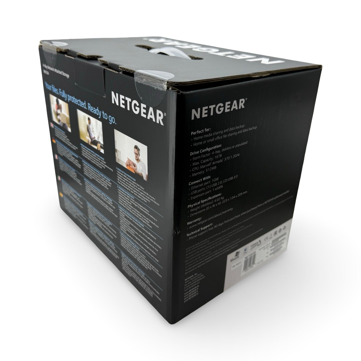 Netgear ReadyNAS 104 (4xHDD, 1.2GHz, 512MB, 3xUSB, 2xLAN)