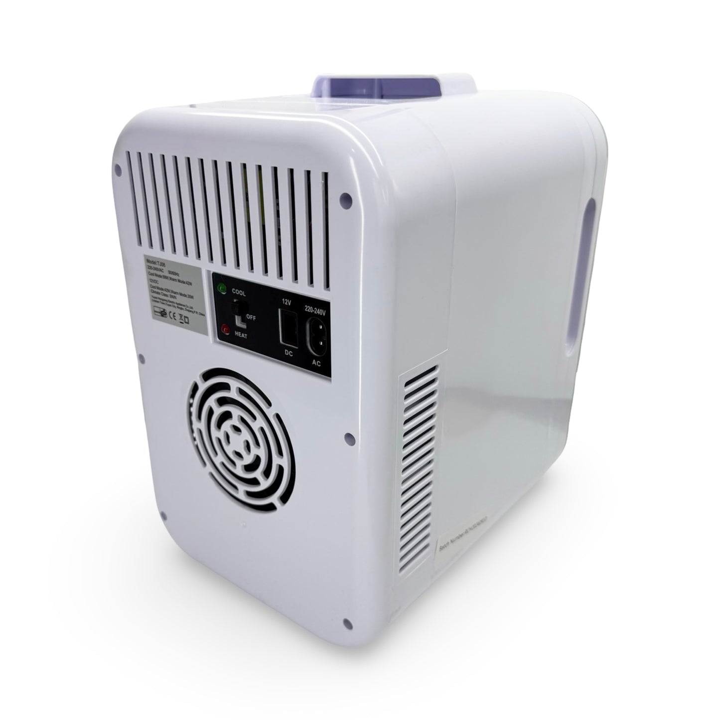 8L Mini Refrigerator with Glass Door