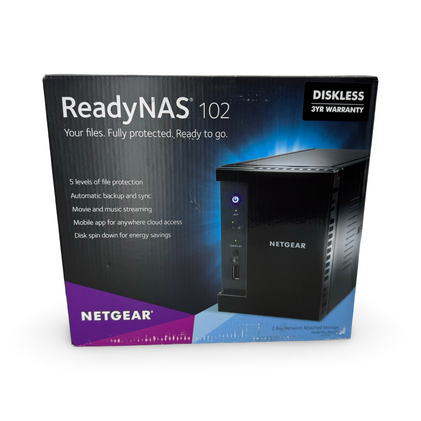 NETGEAR ReadyNAS 314 Serwer NAS pamięci masowej (4xHDD, 2x2.1GHz, 2GB, 3xUSB, 2xLAN) RN31400-100EUS