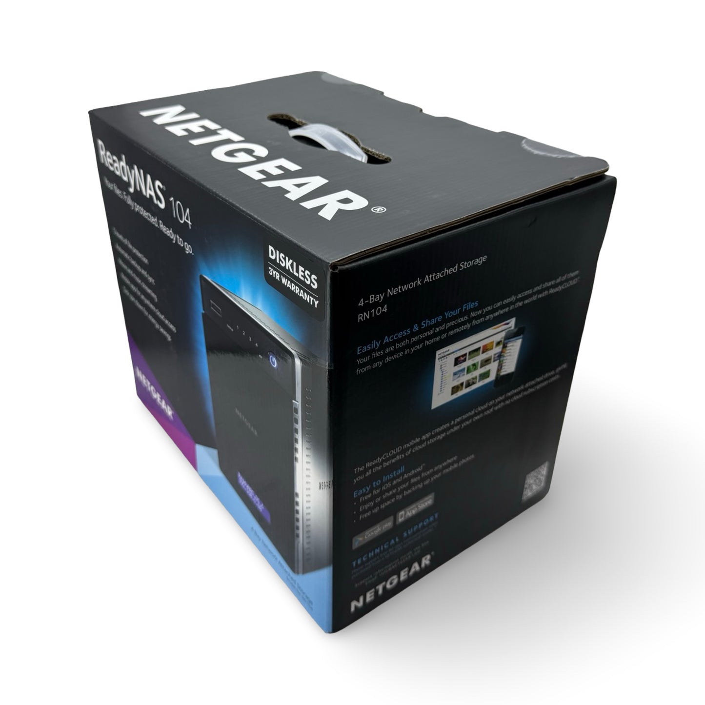 Netgear ReadyNAS 104 (4xHDD, 1.2GHz, 512MB, 3xUSB, 2xLAN)