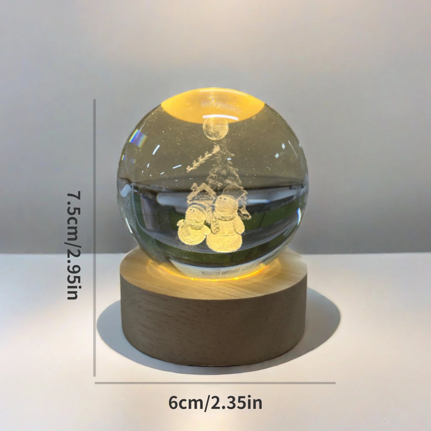 USB 3D Crystal Ball LED