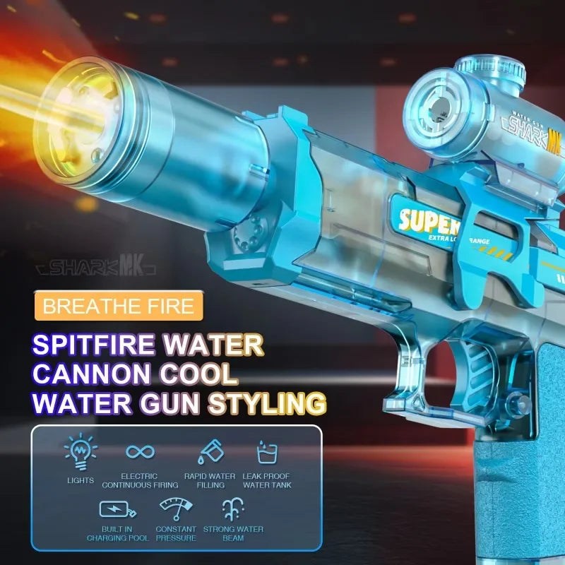 Led Light Emitting Electric Water Gun