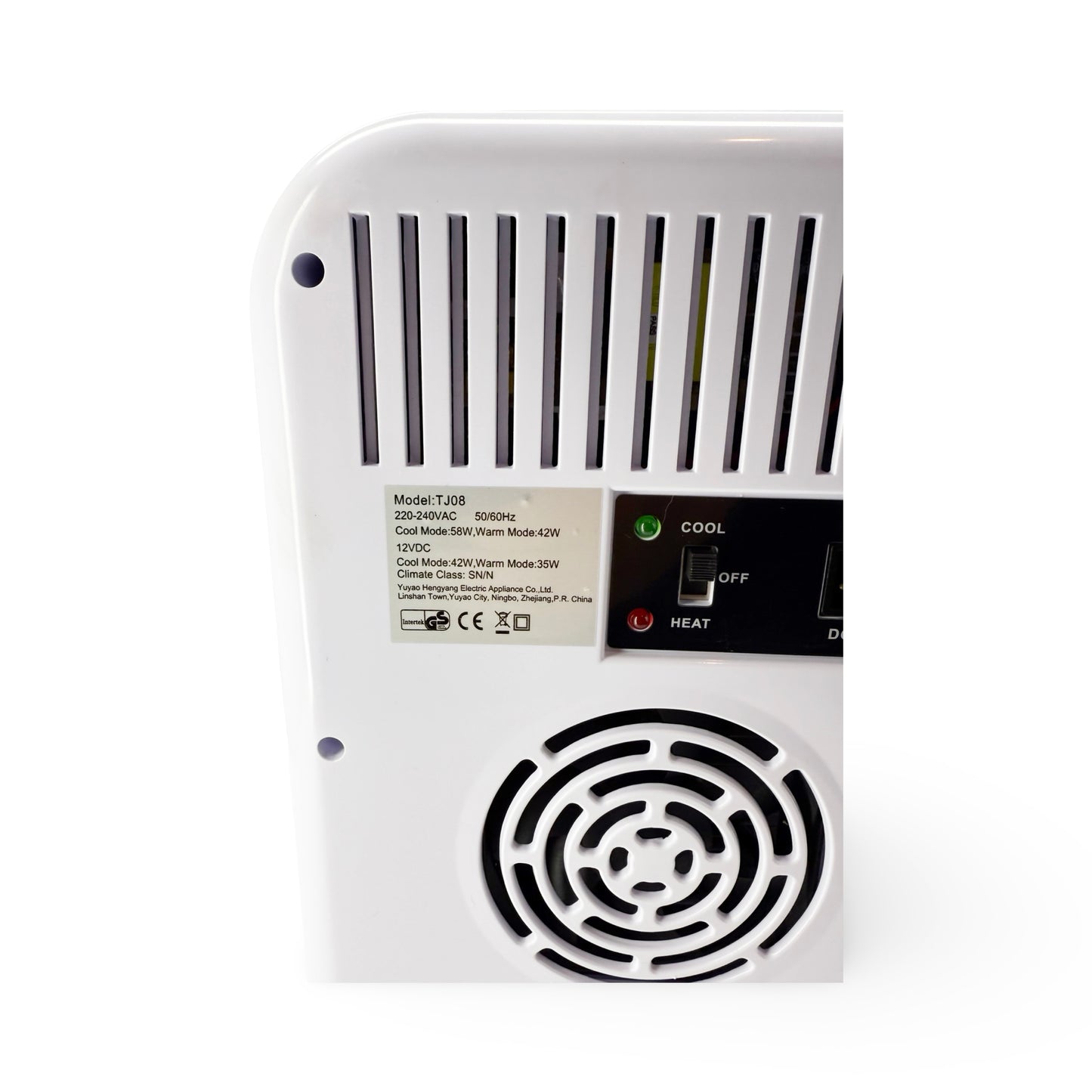 8L Mini Refrigerator with Glass Door